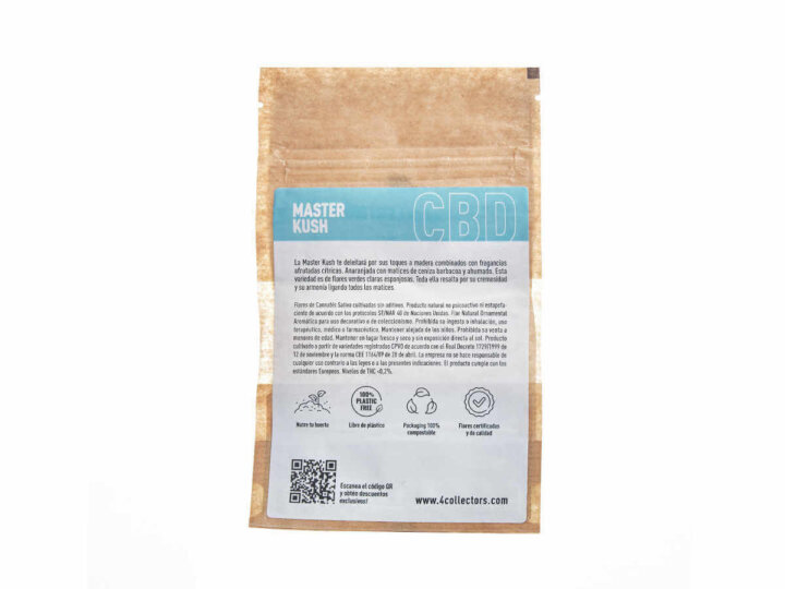 master kush cbd gemma etichetta