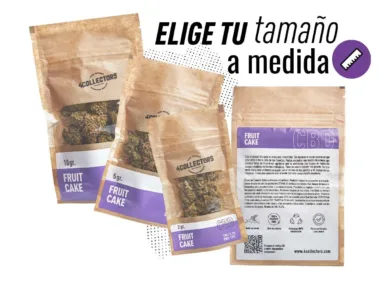 Elige tu tamaño personalizado para la Fruit Cake CBD.