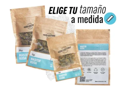 Elige tu tamaño favorito para CBD de Master Kush.